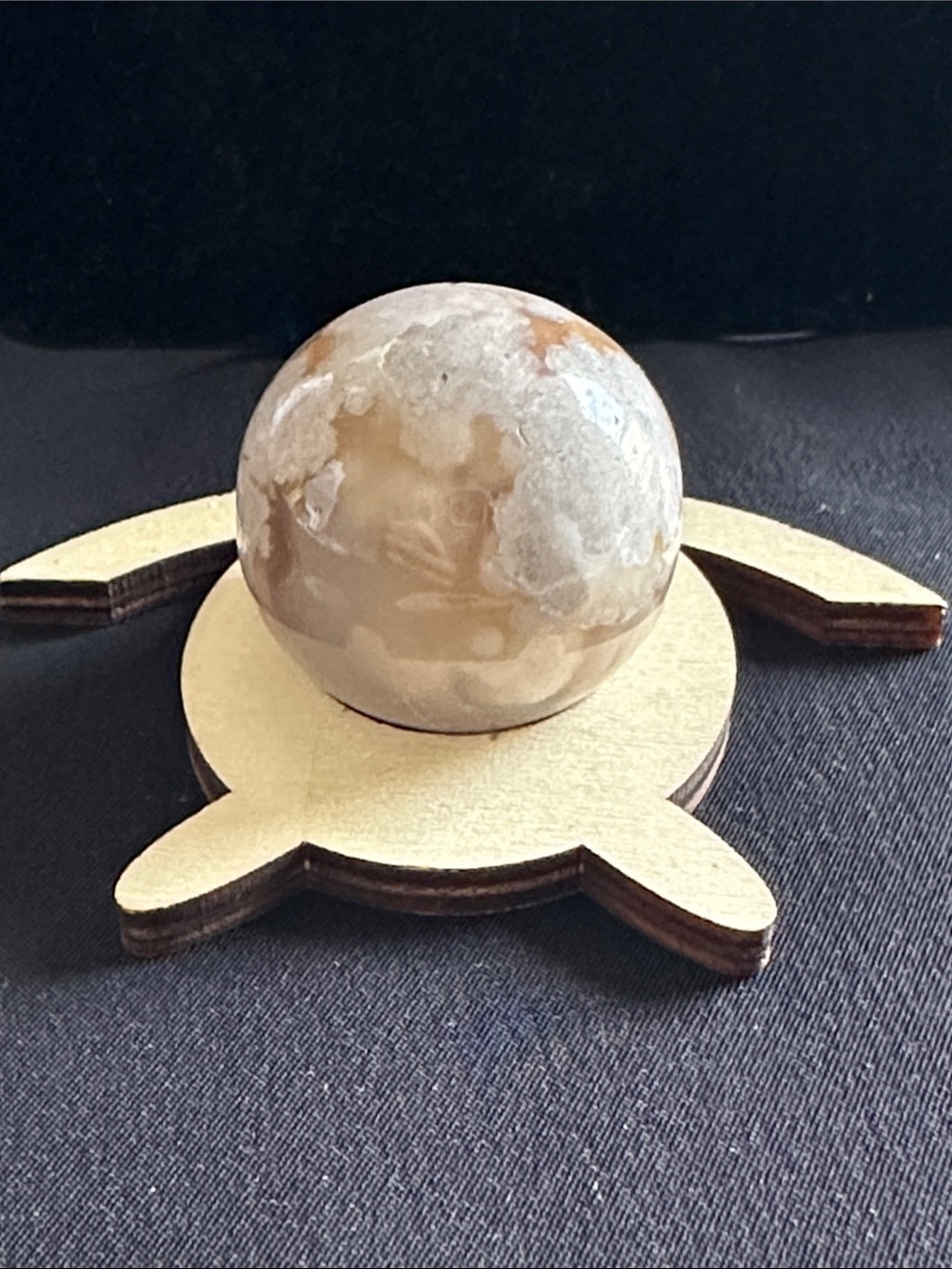 Wooden NWOT sphere holder. Choice of multiple shapes. Up to appx. 3” width - Picture 3 of 9